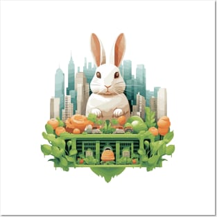 Rabbit Bunny Animal Beauty Nature City Discovery Posters and Art